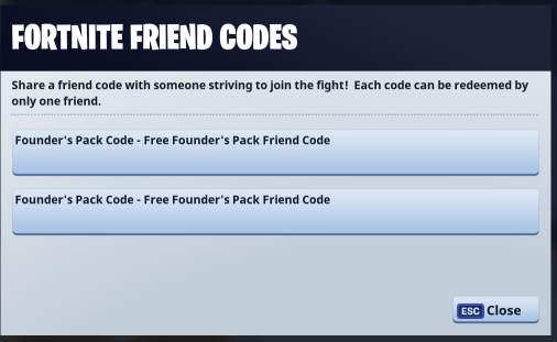 games first and i will provide the code link that you can use to add it to your epic games account friend codes are delivered as links i have 1 key - fortnite free key