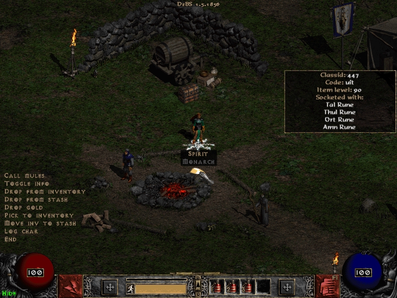 diablo 2 can you use insight in aingle player